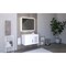 Castello Usa Nile 36" Wall Mounted Vanity With White Top Andand Chrome Handles CB-MC-36W-CHR-2053-WH - alternate 5